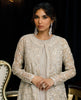 Unstitched Organza Embroidered Jacket With Maxi
