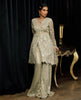 Net Embroidered Peplum with trouser