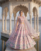 Blush Pink Floral Lehenga Set