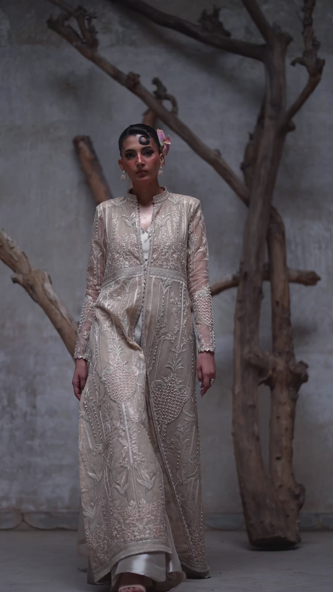 Aabroo Jacket and Gharara Set