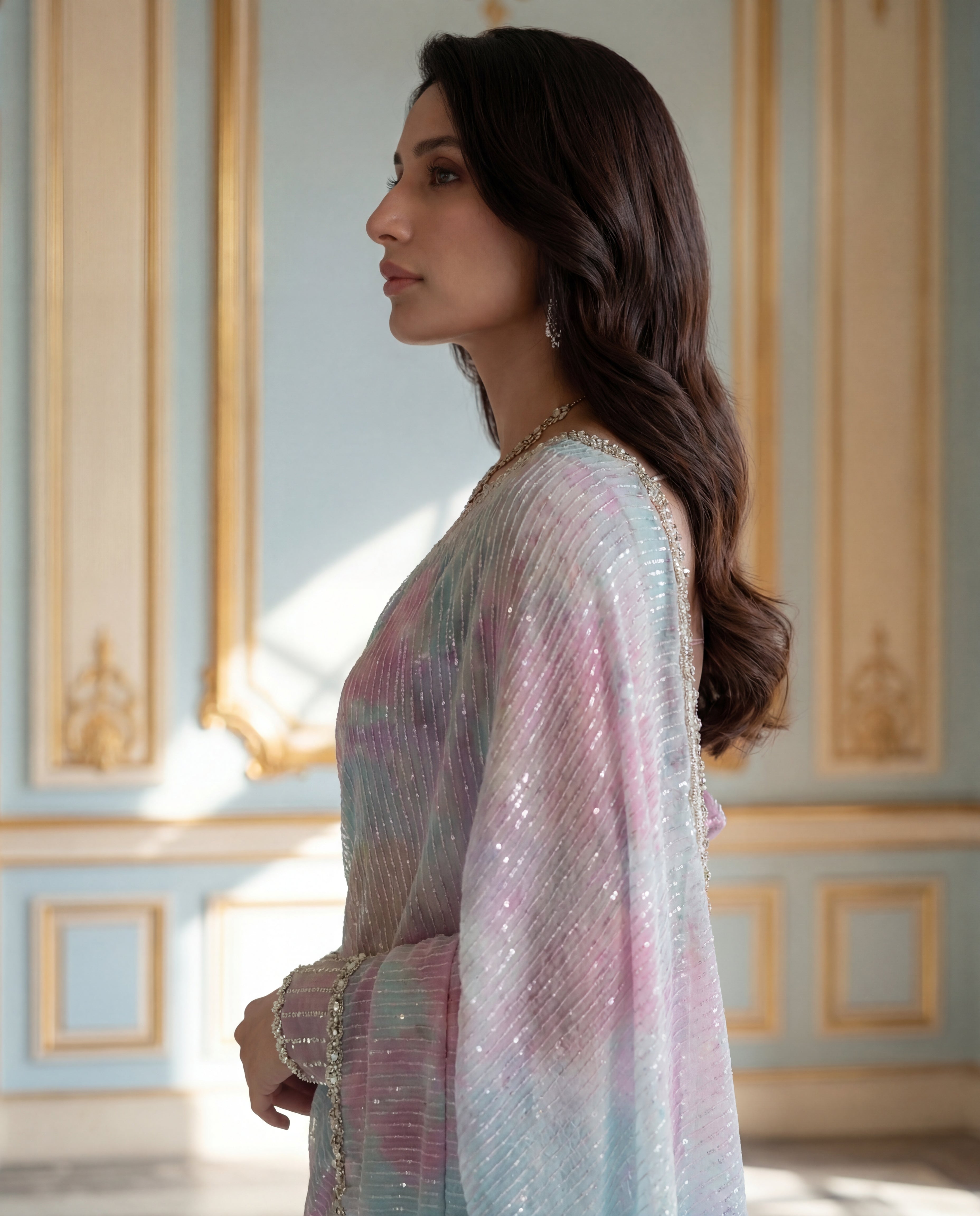 Mint Opulence Saree