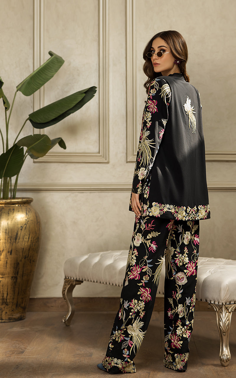Chiffon Embroidered Jacket