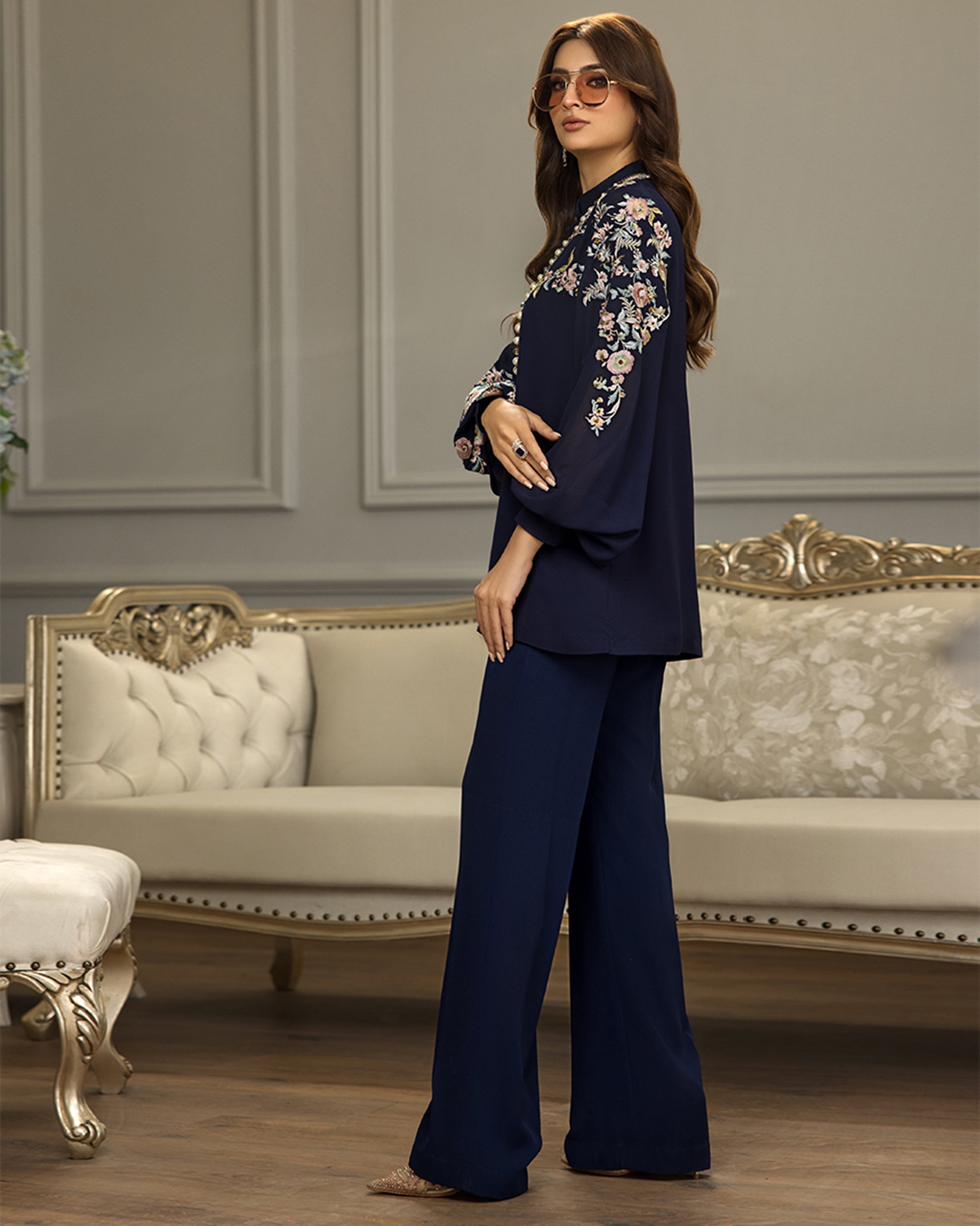 Unstitched Sapphire Flora Co-ord Set