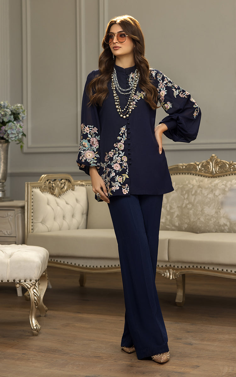 Threads & Motifs Luxury Pret Embroidered Chiffon Shirt THM21F 7379.2 main image 0