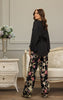 Chiffon Top With Embroidered Trouser
