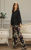 Chiffon Top With Embroidered Trouser