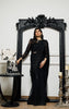 Unstitched Midnight Noir Saree