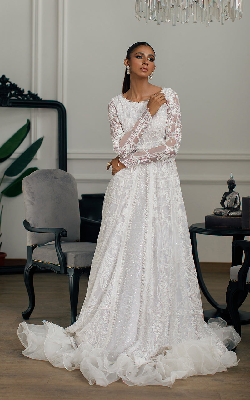 NET EMBROIDERED DRESS Threads & Motifs NET EMBROIDERED DRESS Threads & Motifs