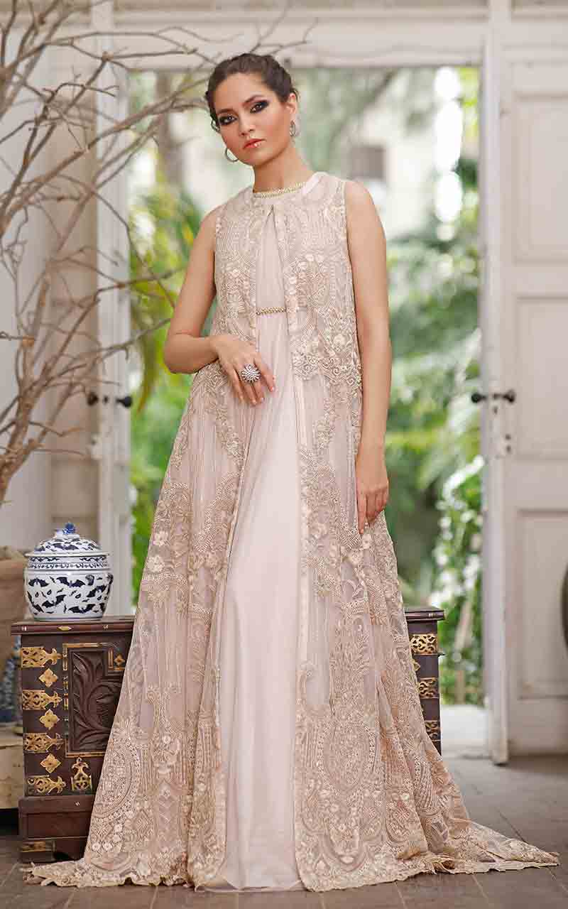 Embroidered net dress designs online