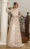 Organza Embroidered Dress With Skirt