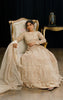 Organza Embroidered Blouse And Skirt