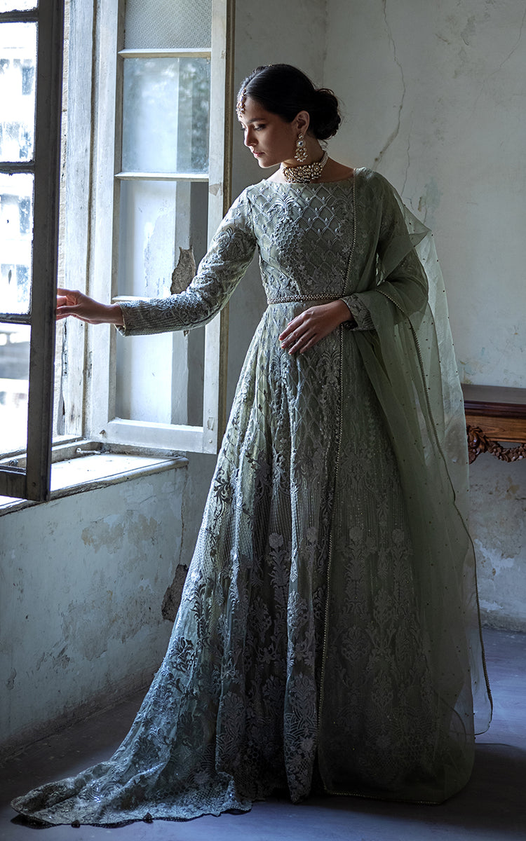 Net Embroidered Dress – Threads & Motifs