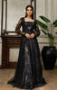 Net Embroidered Jacket With Sequins Maxi